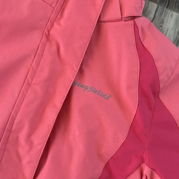 YINGJIELIDE Girl's Waterproof Ski Jacket,Kids Outdoor windproof Jacket,Fleec 5-6